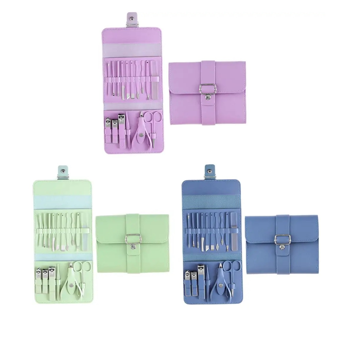 Juego manicura para el hogar estuche